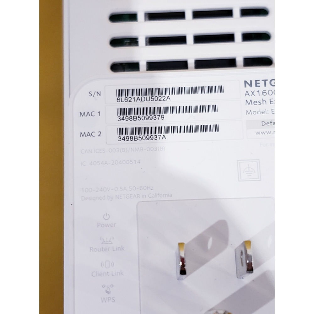 NETGEAR AX1600 WiFi 6 Mesh Extender - Picture 5 of 6